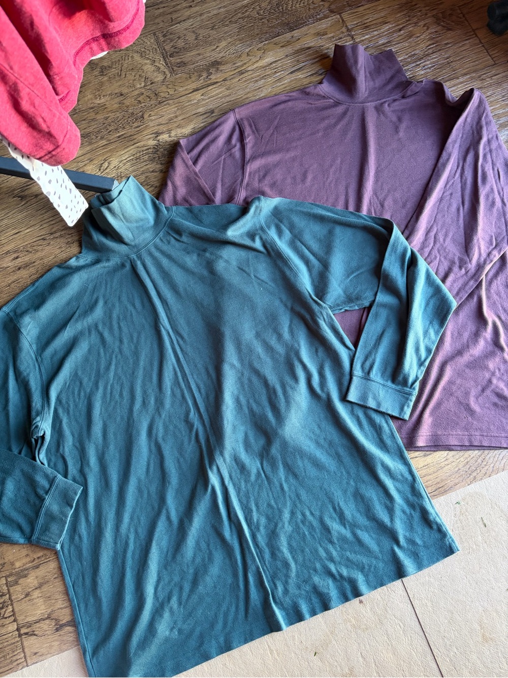 Lot of two men’s L.L. Bean turtleneck long sleeve shirts XXLT